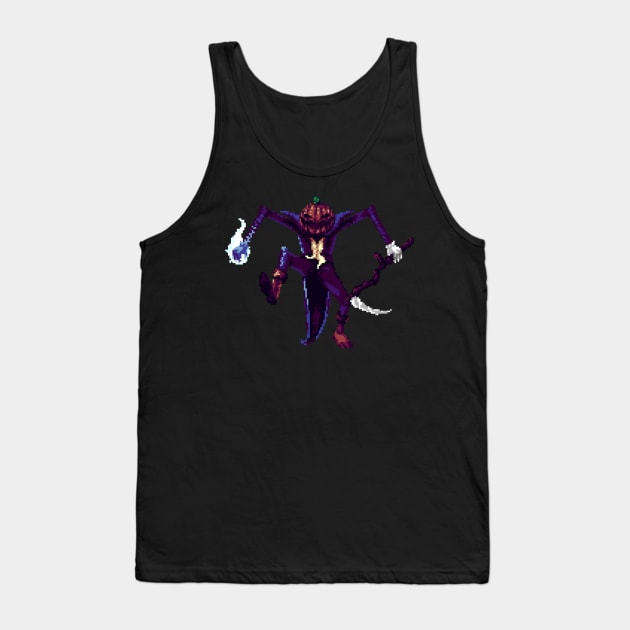 Pumpkin Mage Tank Top by PandaSiege